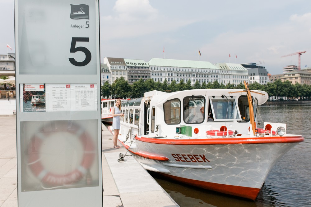 Hochzeitsfotograf auf einem Alsterschiff!